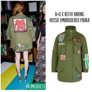 Alice Olivia x Keith Haring Russo Embroider Jacket Alice Olivia x Keith Haring Russo Embroider Jacket